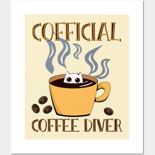 Cofficial coffee diver Posters and Art